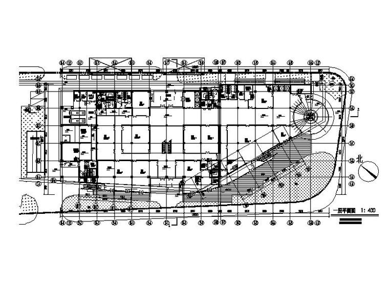 [上海]高层石材幕墙立面商业办公综合体楼建筑施工图-高层石材幕墙立面商业办公综合体楼建筑