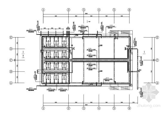 水解酸化池cad图纸资料下载-[江苏]污水处理站工艺流程图