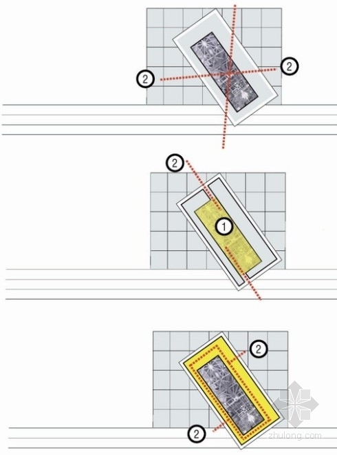 [江苏]现代风格商业区规划及单体方案文本-商业区分析图