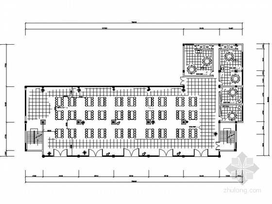 大学2层食堂CAD图资料下载-[广西]大学食堂双层室内装修CAD施工图（含效果）