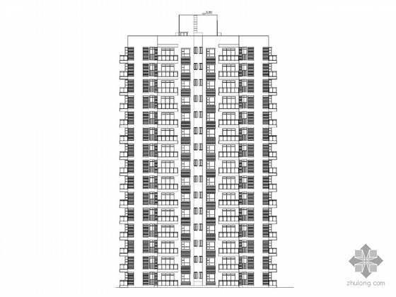 十五层建筑建组施工图资料下载-[成都]某十五层住宅建筑施工图