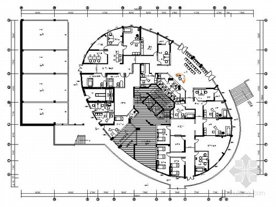 天棚空间节点资料下载-[重庆]某社区卫生服务办公空间装修图