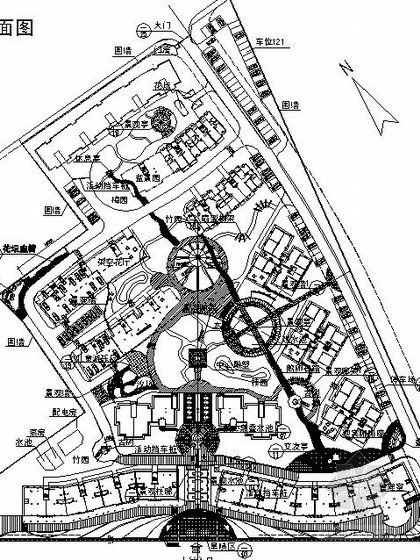娱乐基地规划设计资料下载-某休闲娱乐广场设计规划图