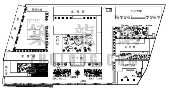 某人民医院总体景观设计