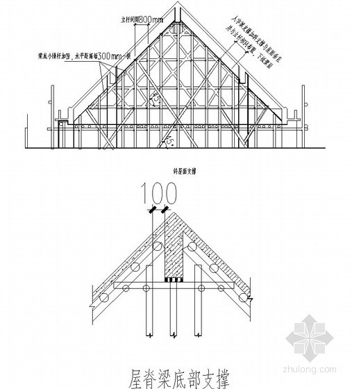 筒瓦屋面cad资料下载-坡屋面施工方案(坡度45°梁模板计算 柱模板计算 板模板计算) 