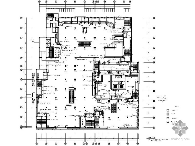 百货商场建筑图资料下载-[辽宁]某大型百货商场第五层室内装修图