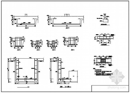 集水坑节点CAD资料下载-某集水坑节点构造详图