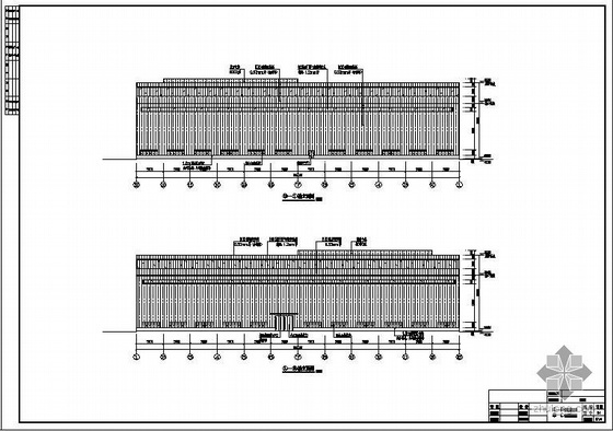 某水电站厂房建筑结构图资料下载-广东某重工厂房建筑结构图