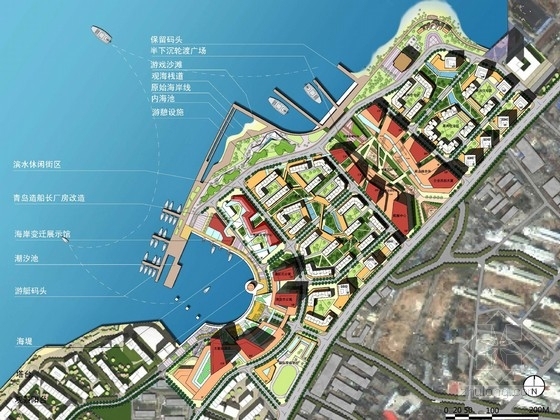 滨海区景观案例资料下载-[青岛]多元文化活力滨海区景观设计方案