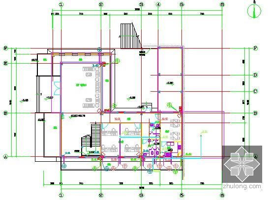 [广东]办公楼建筑安装工程量清单报价书(附全套CAD图纸)-给排水平面图