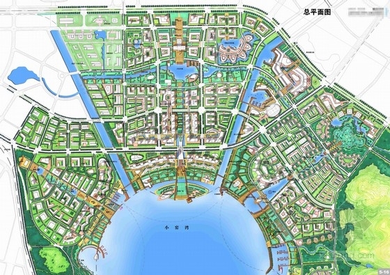 周大福滨海中心资料下载-[大连]滨海城市商业中心区概念设计规划方案