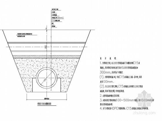 HDPE排水管材资料下载-市政道路排水结构设计图（HDPE管 检查井）