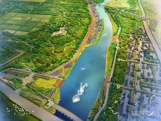 湿地生态设计案例手绘资料下载-[北京]生态湿地公园景观设计方案