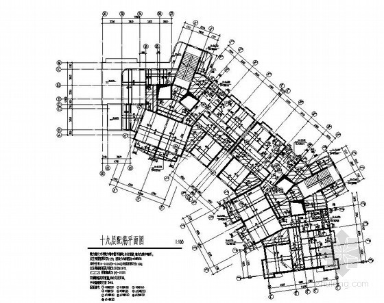 18层住宅方案文本资料下载-上海某18层住宅结构施工图