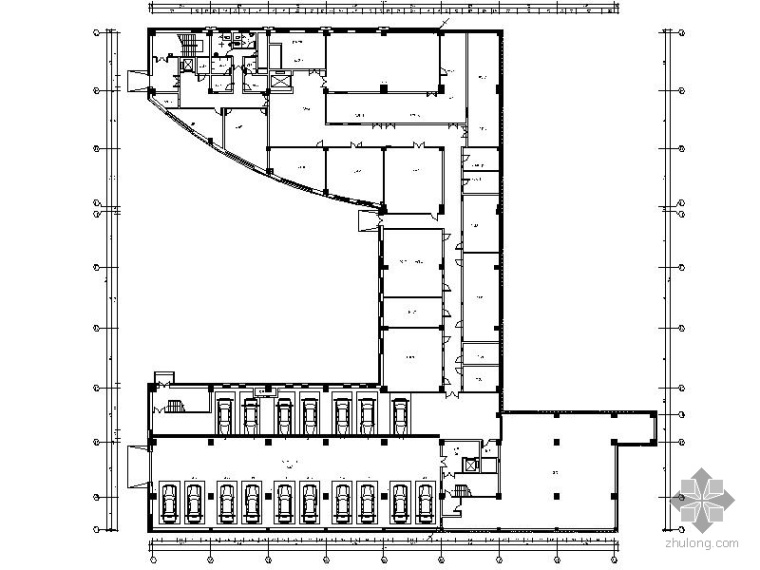 职工餐厅效果资料下载-[吉林]某烟厂综合办公楼室内施工图（含效果）