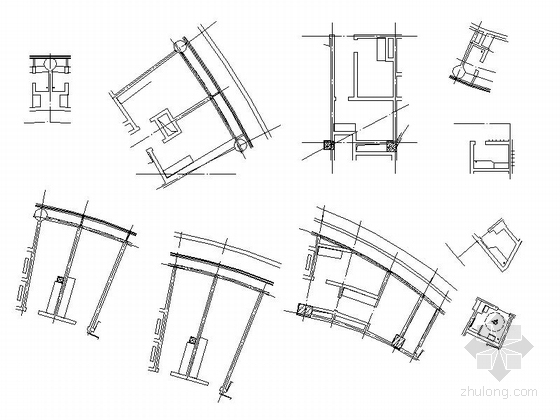 [河南]四层花瓣状市级戏剧大剧院建筑施工图-四层花瓣状市级戏剧大剧院建筑详图