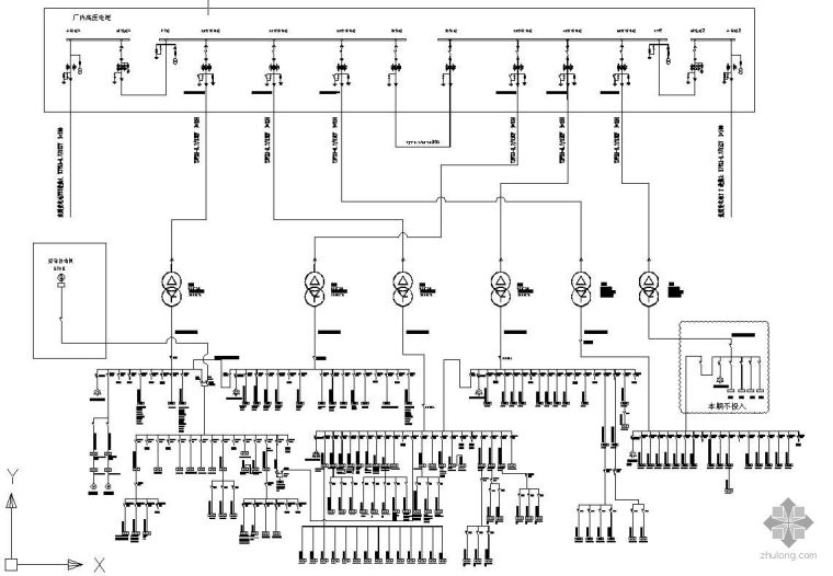供电系统工程监理资料下载-工厂供电系统图