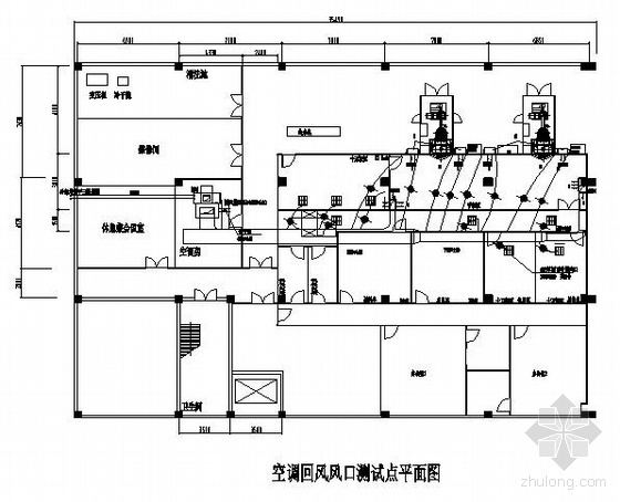 竣工图测量注意事项资料下载-某空调净化测量竣工图