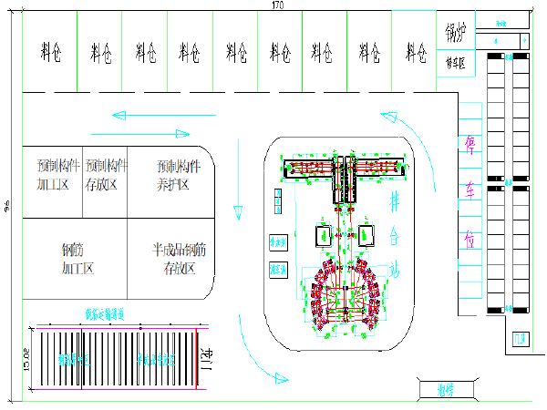 项目部临建cad资料下载-铁路客运专线工程项目部临建方案