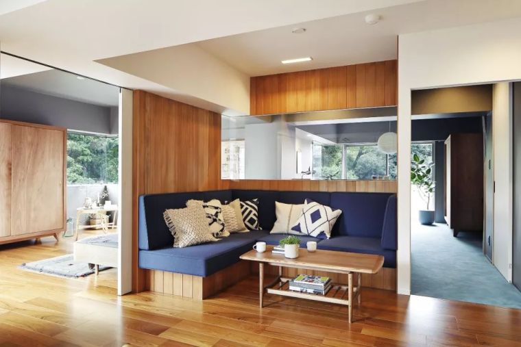 日式沙发模型下载资料下载-76㎡日式现代公寓，断舍离的生活理念