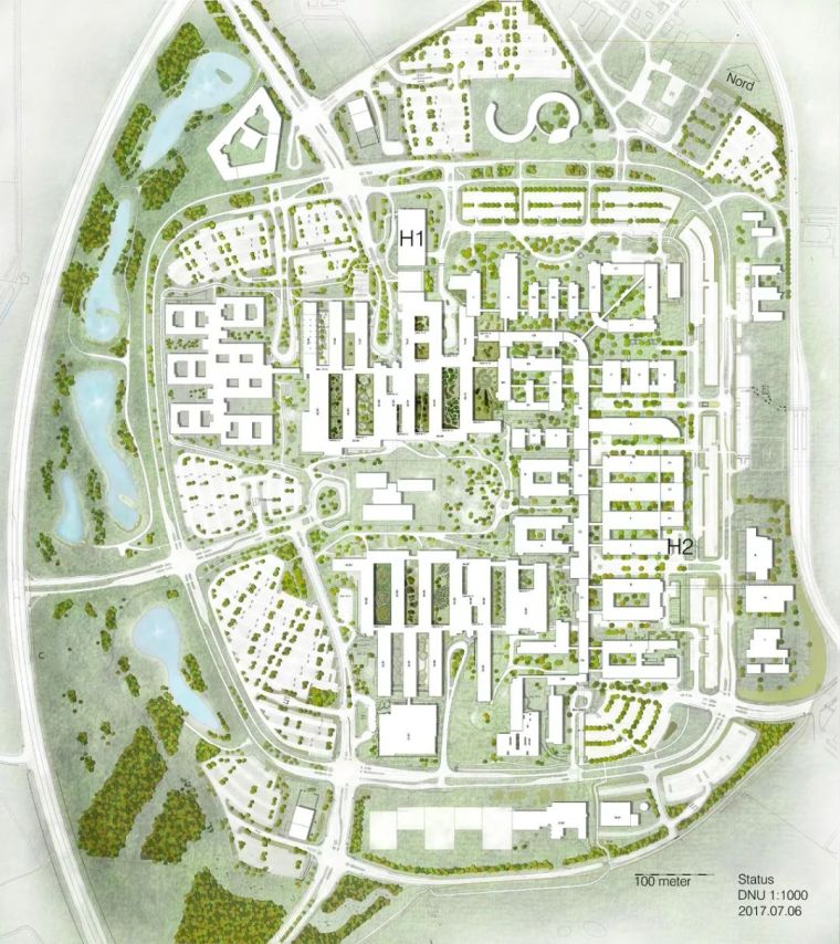 医院创建资料下载-案例分享 | 丹麦AARHUS大学医院景观