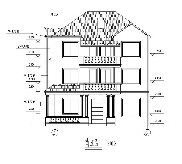 [合集]50套多层别墅建筑施工图（部分图纸含效果图）-50套多层别墅建筑施工图（部分图纸含效果图）