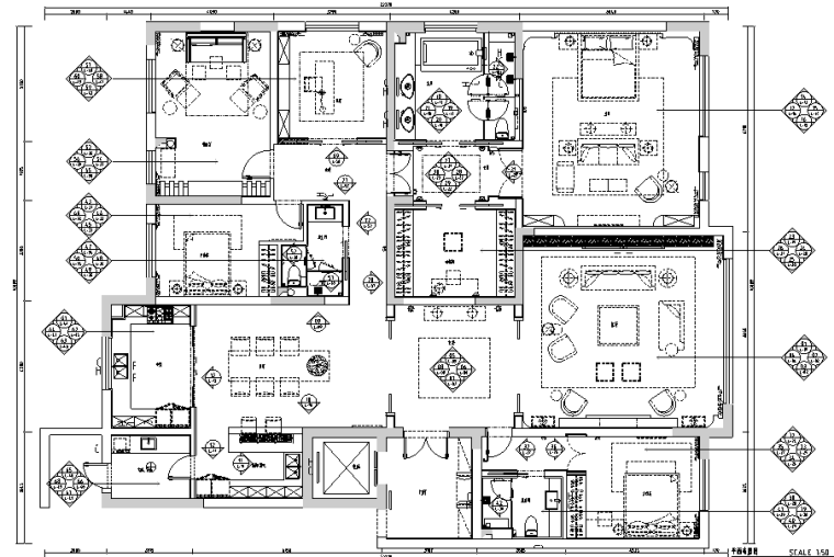 现代简约风格住宅效果图资料下载-现代简约风格样板房设计施工图（附效果图）