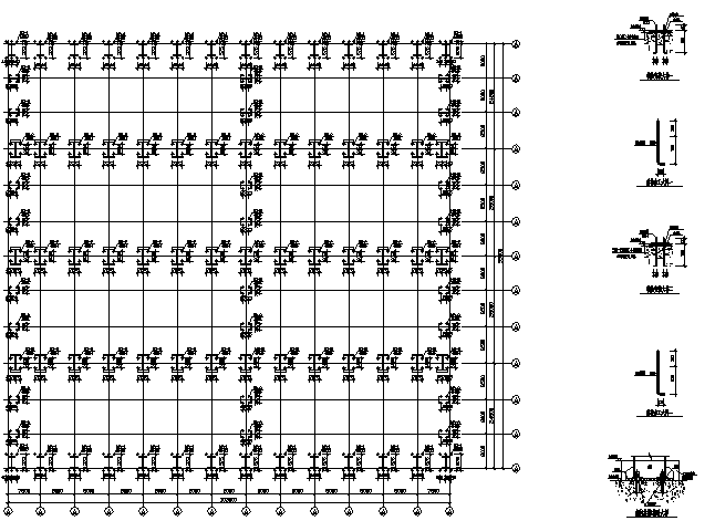 99X103m门式刚架钢结构施工图（CAD，整套）_2