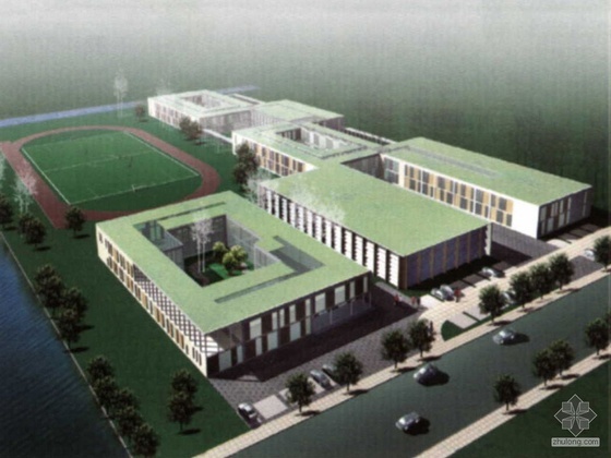 特殊学校建筑文本资料下载-[上海]某法德学校建筑方案文本及flash文件