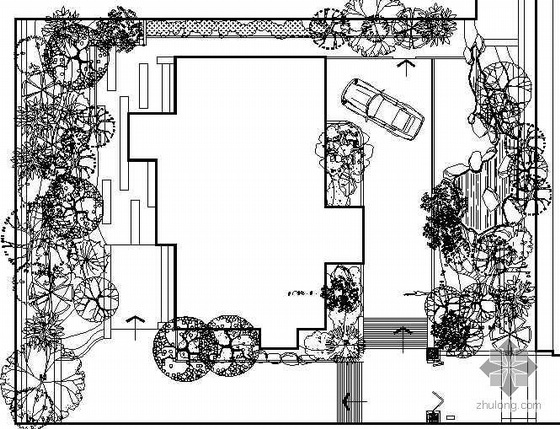 别墅花园景观庭院资料下载-别墅花园景观设计全套图