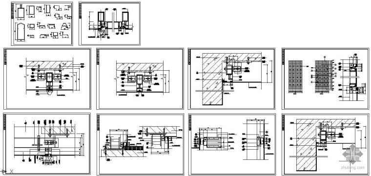 幕墙顶部与建筑物封边节点资料下载-某建筑工程幕墙节点及型材节点构造详图