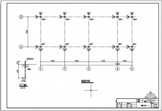 120米钢结构厂房图纸资料下载-陕西某7.5米跨钢结构厂房图纸