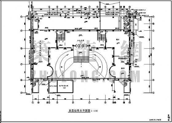 六楼办公楼设计图资料下载-某五层办公楼给排水消防设计图