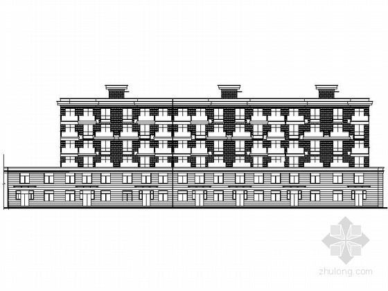 某六层复式居民楼建筑扩初资料下载-[河南]某六层商住楼建筑扩初图