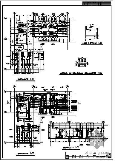 热交换站建筑施工图资料下载-某热交换站管道平剖面图