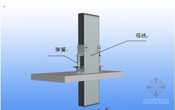 [江苏]框架结构高层住宅施工组织设计（200余页 技术标）-水平母线安装示意 