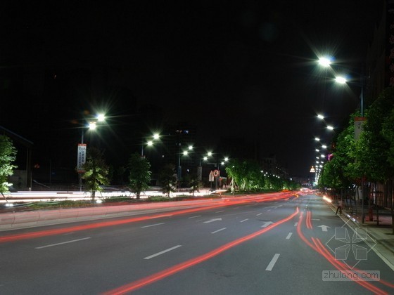 路灯安装基础资料下载-城市道路照明路灯工程施工技术标