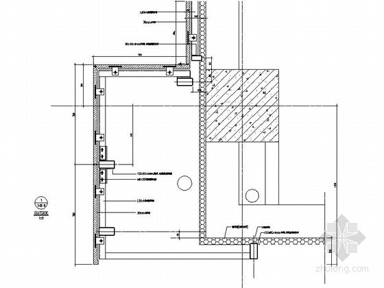 石材幕墙干挂节点图- 