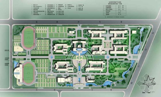 山地学院规划设计资料下载-杭州师范学院规划设计方案