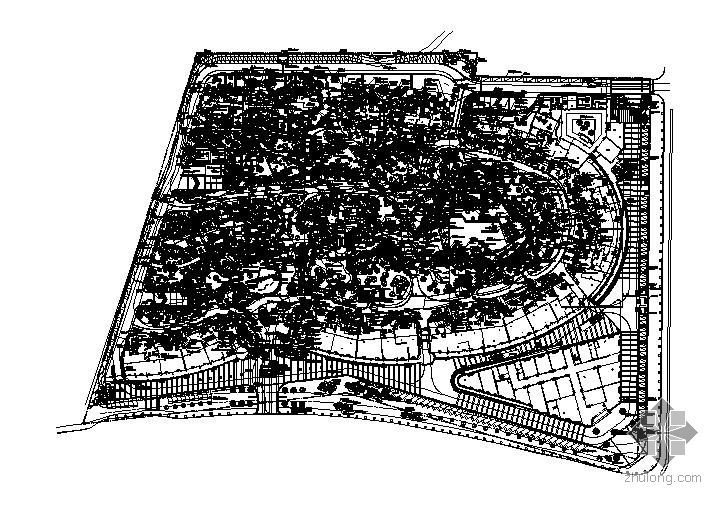 园林居住小区平面图资料下载-珠海小区园林绿化平面图