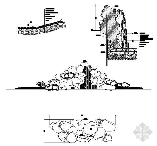 跌水假山结构施工图-4