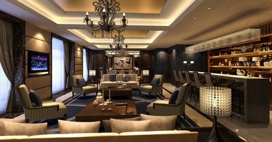 [江苏]新古典风格17层大酒店室内设计方案总统套房效果图