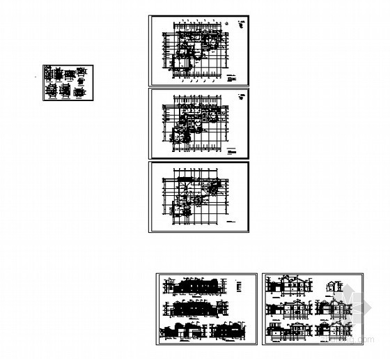 某二层幼儿园建筑方案图-总图 