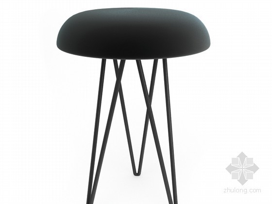 su模型石桌椅坐凳资料下载-时尚咖啡吧凳3D模型