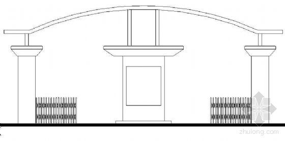 政府建筑大门资料下载-某政府大门节点图