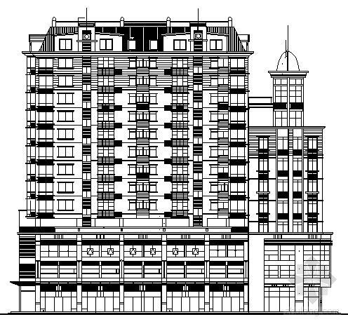 小跃层施工图纸资料下载-某十一层住宅楼建筑施工图