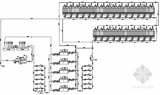 机房空调系统系统图资料下载-某厂房动力机房空调水系统图