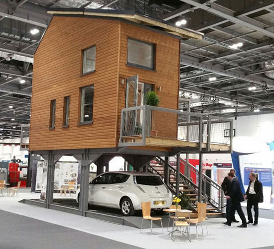 波浪型政府补贴住房资料下载-英国：建筑师发明“高跷型”住房有助解决住房危机