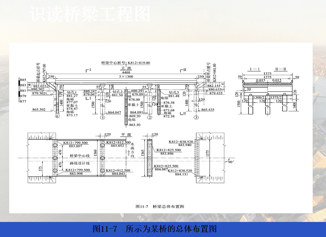 桥梁总体布置图怎么画图片