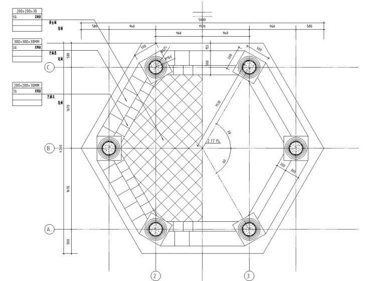 中式木结构亭子资料下载-六角景观亭子设计详图 （钢筋混凝土）——泛亚景观